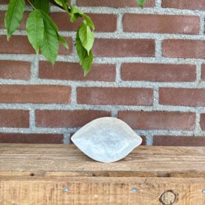 Schaaltje amberblokje - parelmoer