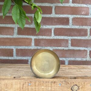 Schaaltje amberblokje - goud