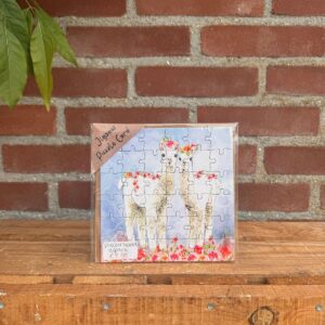 Wenskaart Puzzel Alpaca